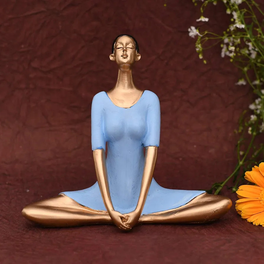 Jaipur Ace Yoga Lady Statue Sculptures Creative Abstract Design Art Figurine