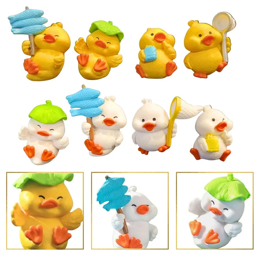 Satyam Kraft Resin 1 Set  Duck Miniature Figurines