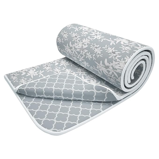Story@Home Cotton AC Comforter Double Bed Floral Print Super Soft Lightweight AC Blanket Grey Colour