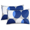Huesland by Ahmedabad Cotton 144 TC Cotton Pillow Cover Set of 2 | Blue & Grey