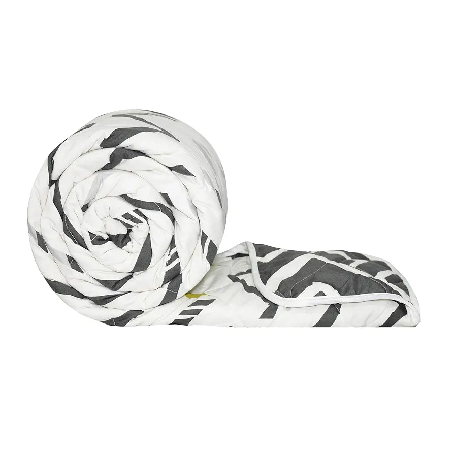 Divine Casa 120 GSM Microfiber Single Bed Comforter Soft & Lightweight Reversible AC Blanket Colour Slate