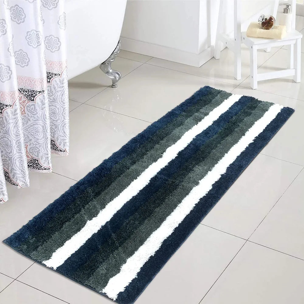 Luxe Home Jericho Runner 2500 Gsm Super Soft Microfiber Anti-Skid Washable Runner Forest Green 2x5 Feet