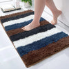 Luxe Home Bath Mat Super Soft Microfiber Non Slip Jericho Bathroom mats 40x60 cm Colour Rock Brown