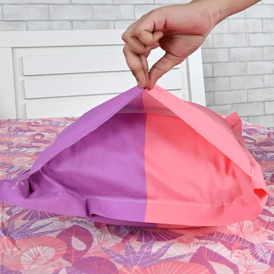 Divine Casa 144 TC Pure Cotton Double Bedsheet with 2 Pillow Covers Floral Paisley Colour Lavender Pink