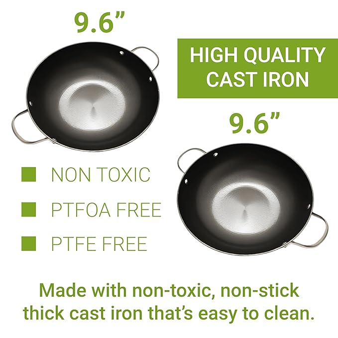 Femora Preseasoned Cast Iron 24 Cm Casserole Handi With Lid