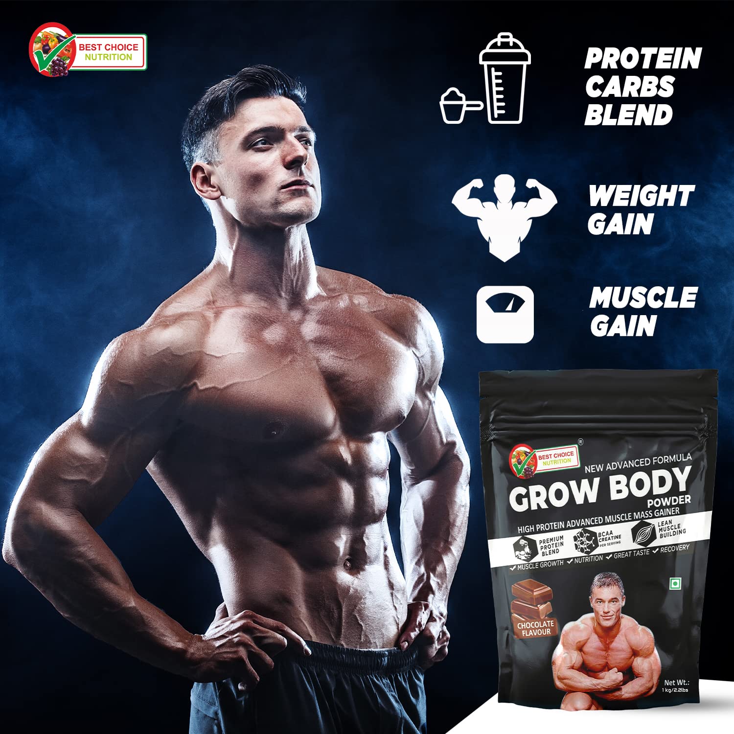 Best Choice Nutrition Grow Body Powder - 1 kg