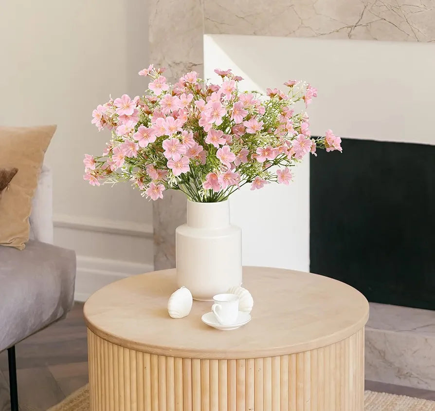 2 Pcs Artificial Flowers Bunch Milan Baby Breath 35cm Artificial Faux Gypsophila Bouquets Flower3