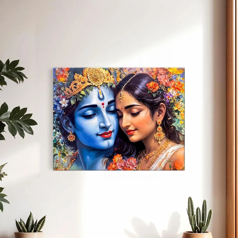 ArtX Canvas Radha Krishna Wall Painting Big Size Wall Art Painting