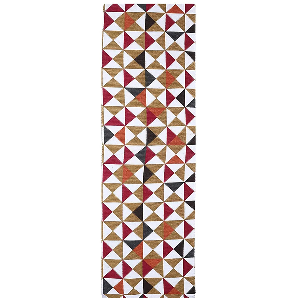 SARAL Home Colored Firki Soft Cotton Durable & Washable Multipurpose Runner
