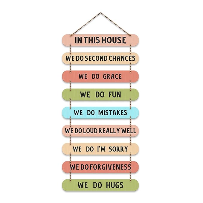Artvibes House Quotes Printed Mdf Wooden Wall Hanging | Home Decor Items | Wall Artwork for Hall