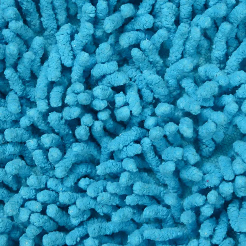 Saral Home Easy Living Home Cotton Shaggy Anti-skid Round Bath Mat