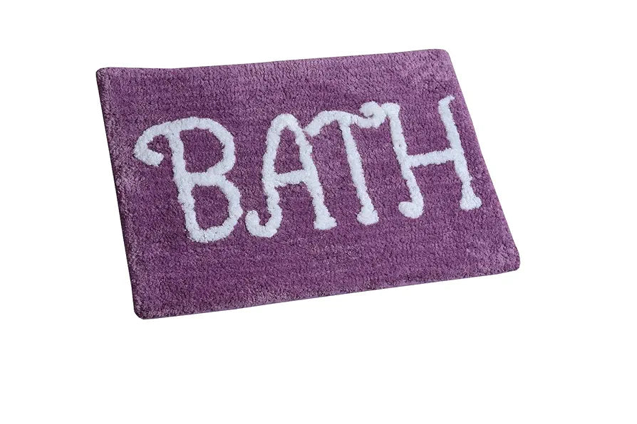 Aerohaven  Modern Anti Slip Bathmat Wine Colour Microfiber