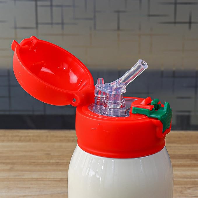 Femora Kids Dinosaur Design Hot & Cold Thermosteel Water Bottle for Kids - 380 gms