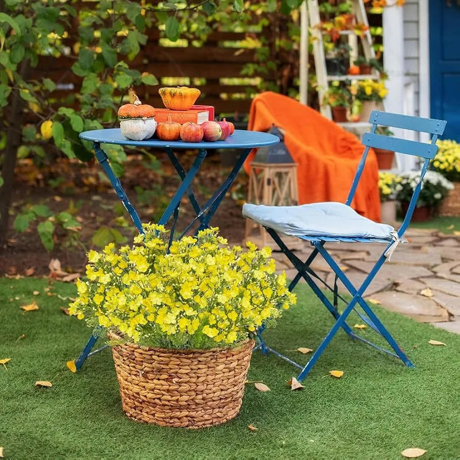 2 Pcs Artificial Flowers Bunch Milan Baby Breath 35cm Artificial Faux Gypsophila Bouquets Flower2