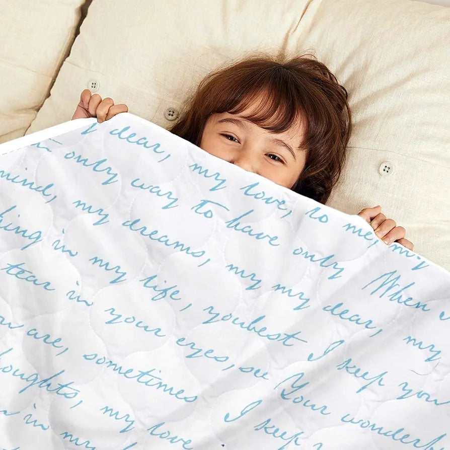 Divine Casa 120 GSM Microfiber Reversible Kids Single Bed Comforter Ultra-Soft Toddler Blanket Colour Blue Topaz