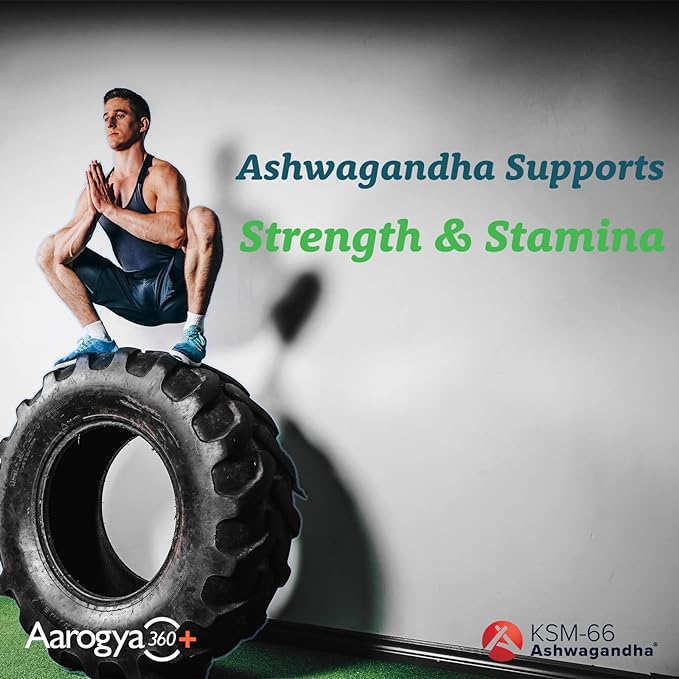 Aarogya360 KSM-66 Ashwagandha - 60 caps
