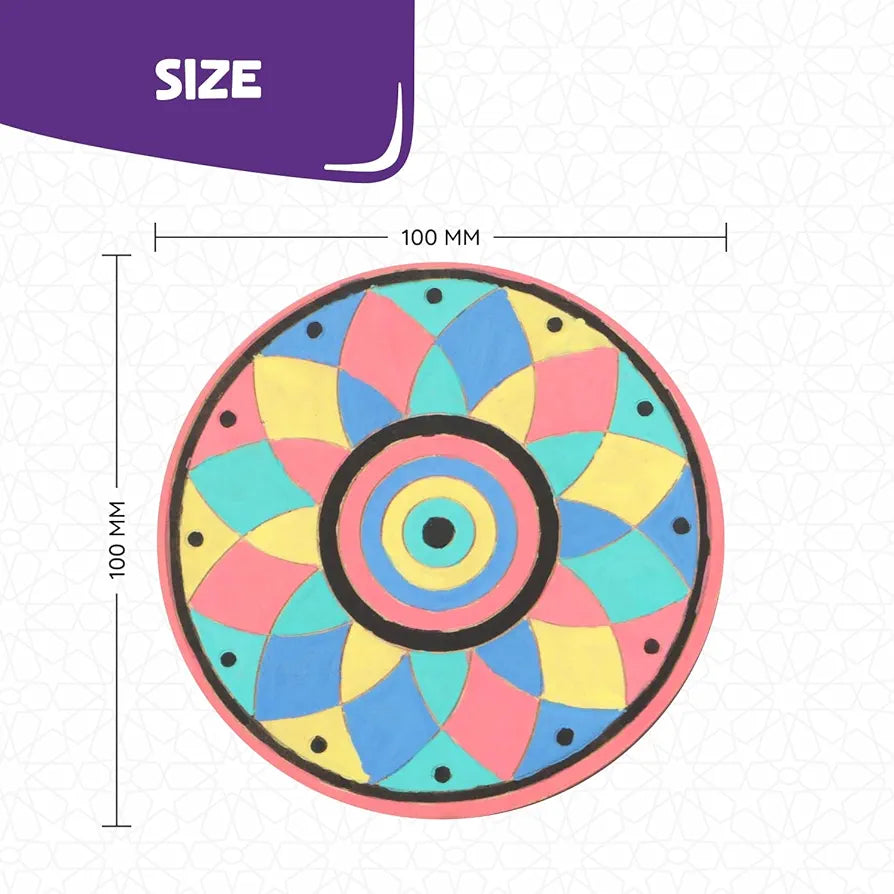 SPARTAN KIDS® Mandala Art Kit Age 3+ | Create 6 Beautiful Mandalas | Art Kit with Mandala Drawing for Kids 6-12 & Craft Kit for Girls 9-12 | Mandala Art Kit for Adults