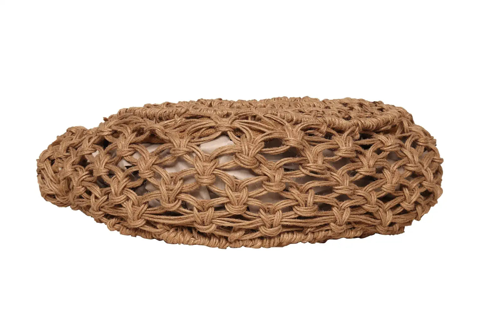 Astrid Handmade Macrame Flap Over Sling Bag For Girls And Women Colour Beige