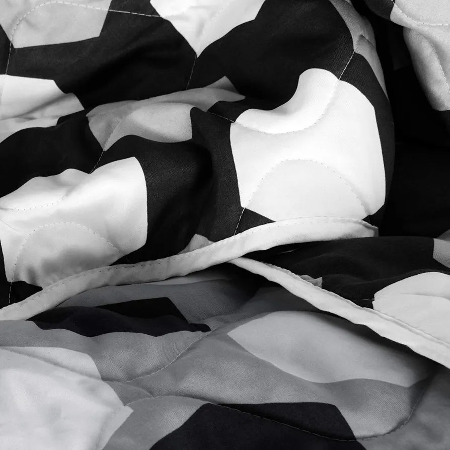 Divine Casa Microfiber 150 GSM Reversible Double Bed Comforter Ultra Soft & Lightweight Blanket Colour Silver Grey