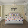 Status Contract Spring Summer Collection Rich Double Bedsheet with 2 Pillow Colour Cream