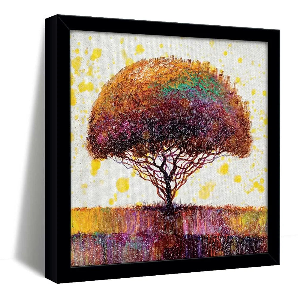 ArtX Abstract Colourfull Tree Big Canvas Painting
