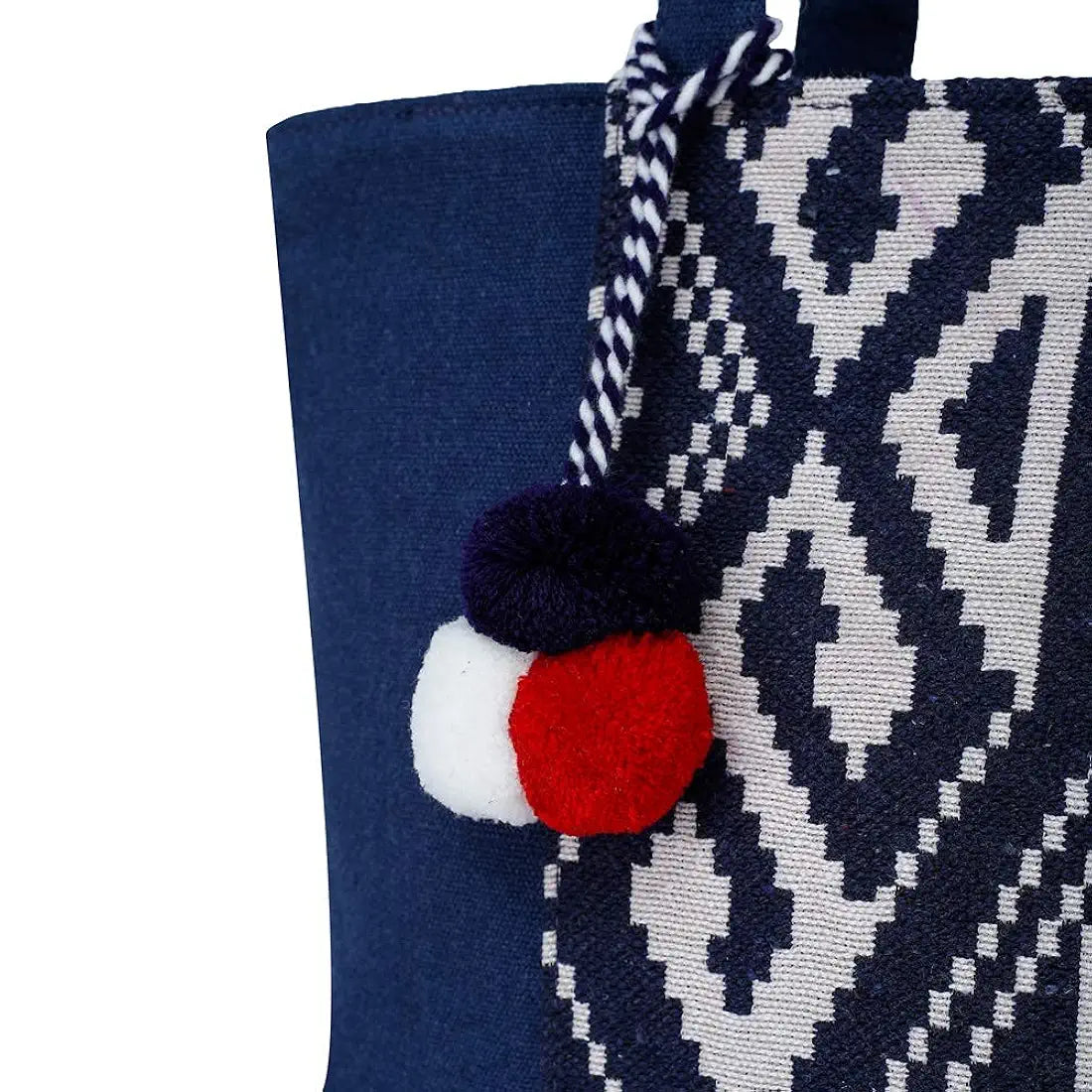 Klondon Alii And Aliizey Tote Bag For Women With Zip Bag Colour Blue