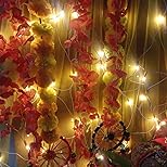 Handmade Artificial Marigold Fluffy Flowers Colorful Woolen Kite Bells Hangings 39 Inches Pack of 6