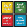 ArtX Paper Motivational Wall Frames Quotes Wall Art Painting Set of 4