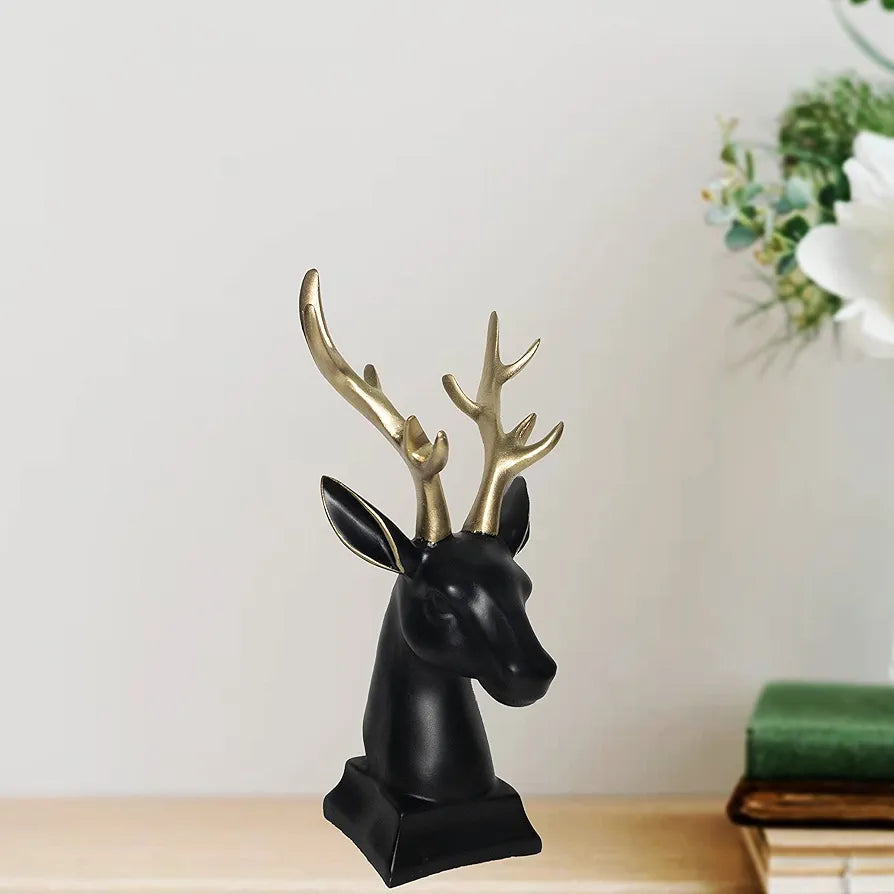Jaipur Ace Swamp Deer Statue Sculptures Bara Singha Showpieces Creative Abstract Design Art Figurine