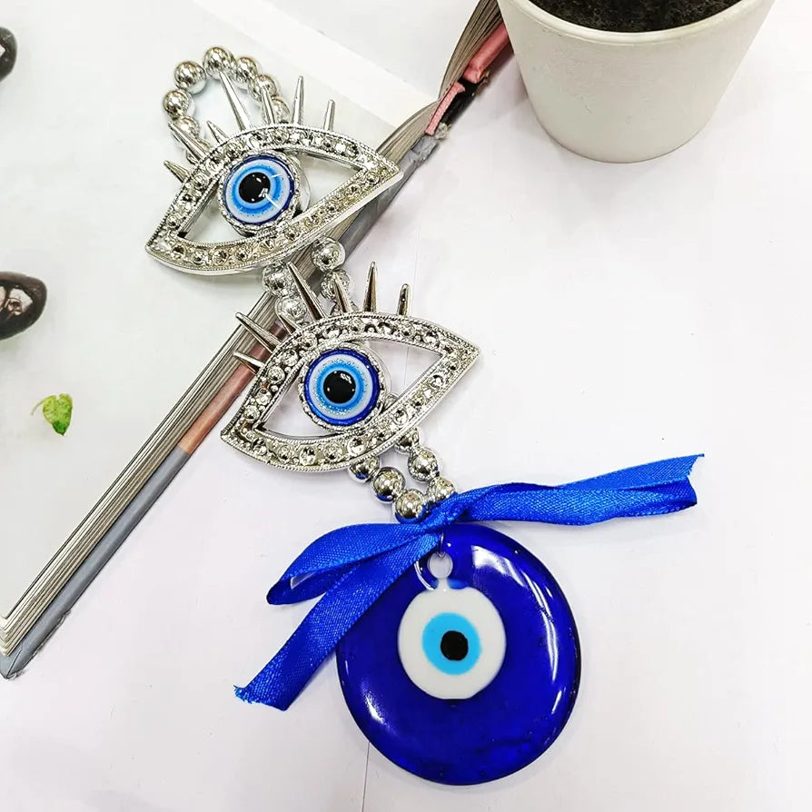 Shubhanjali 2 Eye Lashed Evil Eye Hanging for Home