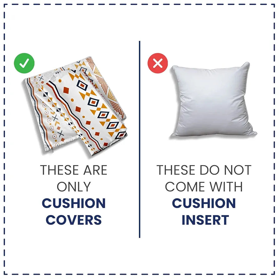 Urban Space Decorative Cotton 200 TC Cushion Cover Set Of 5 Cushion Covers For Sofa, Bedroom, Living Room High Garden Red