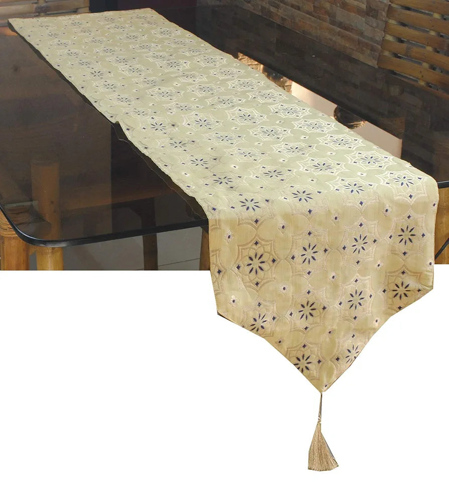 Pink Parrot-Designer Durable Dopian Silk Table Runner