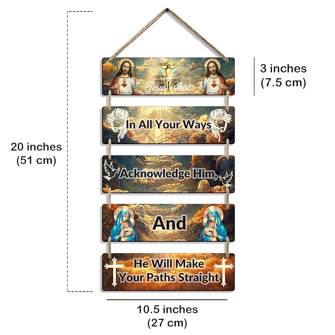 Sehaz Artworks Jesus Wooden Wall Hangings for Home Decoration Home Decor Items - 5-0012