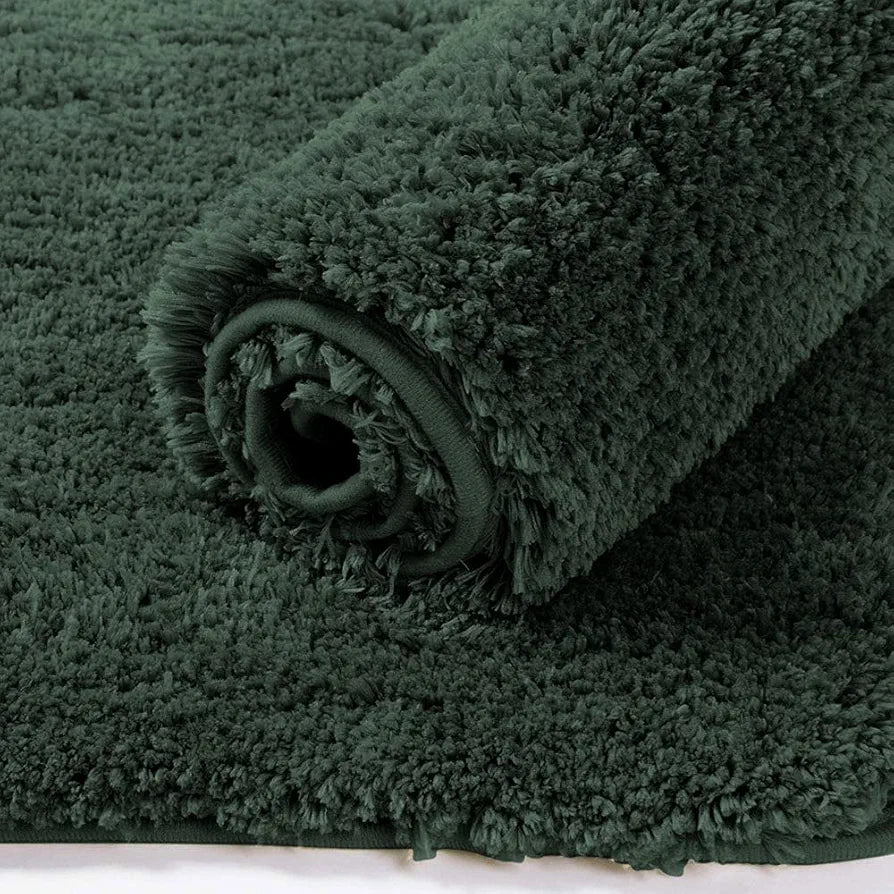 Luxe Home International Microfibre Rectangular Bath mat Super Soft Anti Skid Newman Mats For Bathroom Colour Taupe