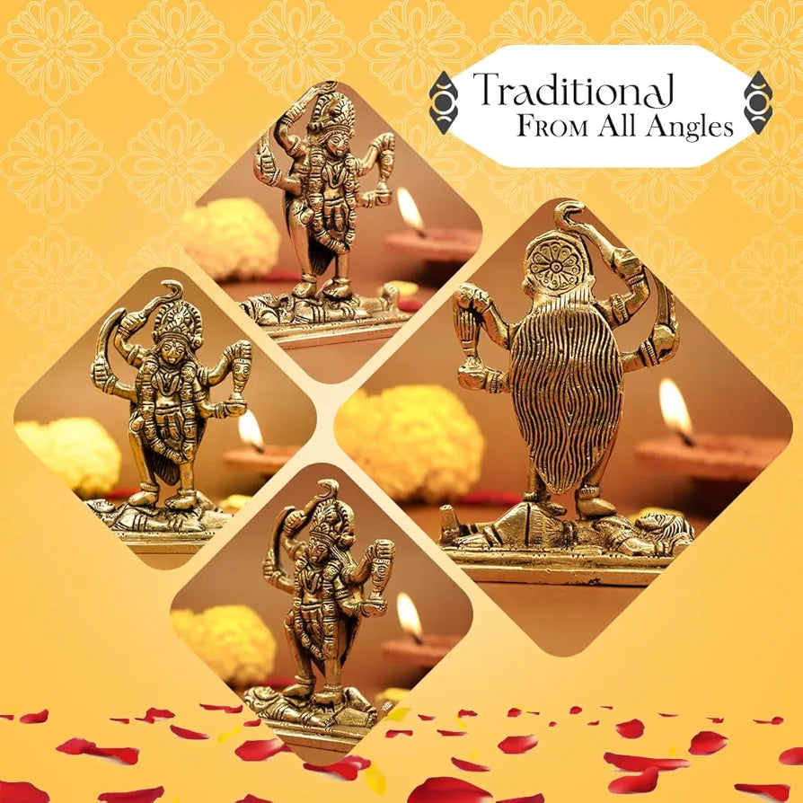 Ekhasa Pure Brass Mata Rani Murti Kali Maa Idol for Car Dashboard