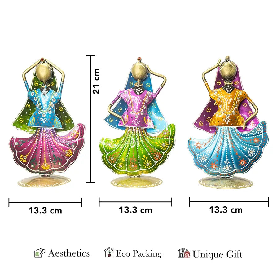 Ekhasa Nostrae Metal Show Pieces Rajasthani Dancers