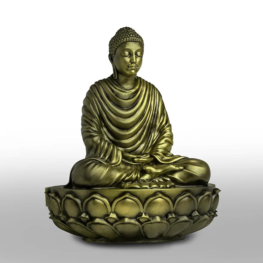 Jd Fresh 6 Inch Gautam Buddha Statue - Bronze