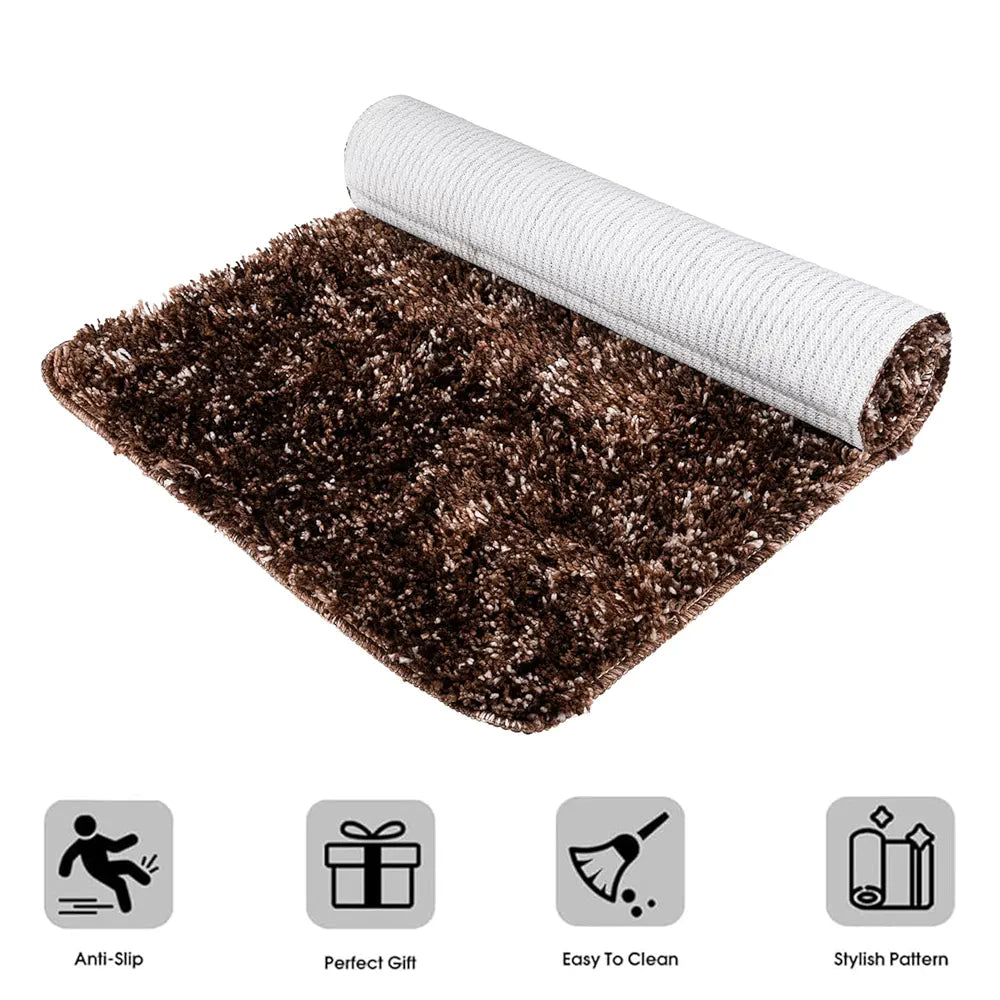 Kuber Industries Door Entrance Mat for Floor Home Entrance Colour Brown