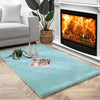 Luxe Home International Carpet Super Soft Anti Skid Rabbit Fur Bathroom Rectangular Mats Colour Turquoise