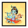 ArtX Paper Traditional Krishna Wall Art Painting Multicolor