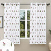 Haus & kinder Cotton Curtains Set of 2 for Bedroom Window Door Curtains (5ft x 5ft) | Colour Garden of Joy Pink