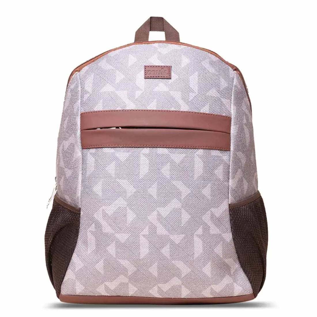 Zouk Printed Women's Jute Handcrafted Vegan Leather Multicolor Classic Backpack