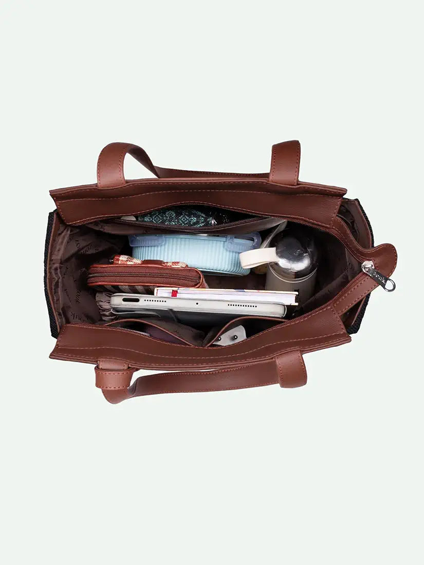 Zouk Adira Tote Jute Handbag for Women
