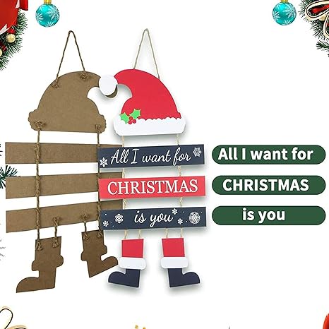 Angel Infinite Santa Claus Wooden Wall Hanging Wall Hanger For Home Decor Wall Art