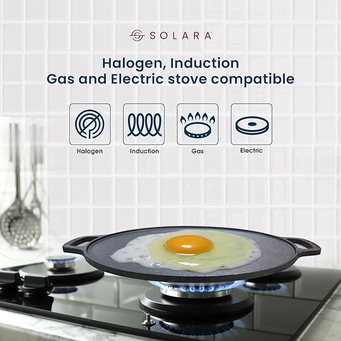 Solara Cast Iron Tawa for Dosa 12