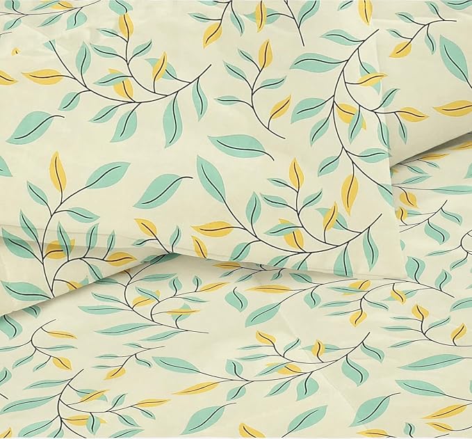 BSB Home Beautiful Print Cotton Reversible AC Blankets Comforter for Single Size Bed