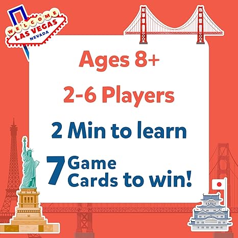 Skillmatics Card Game Guess in 10 Cities Around The World Educational Travel Toys
