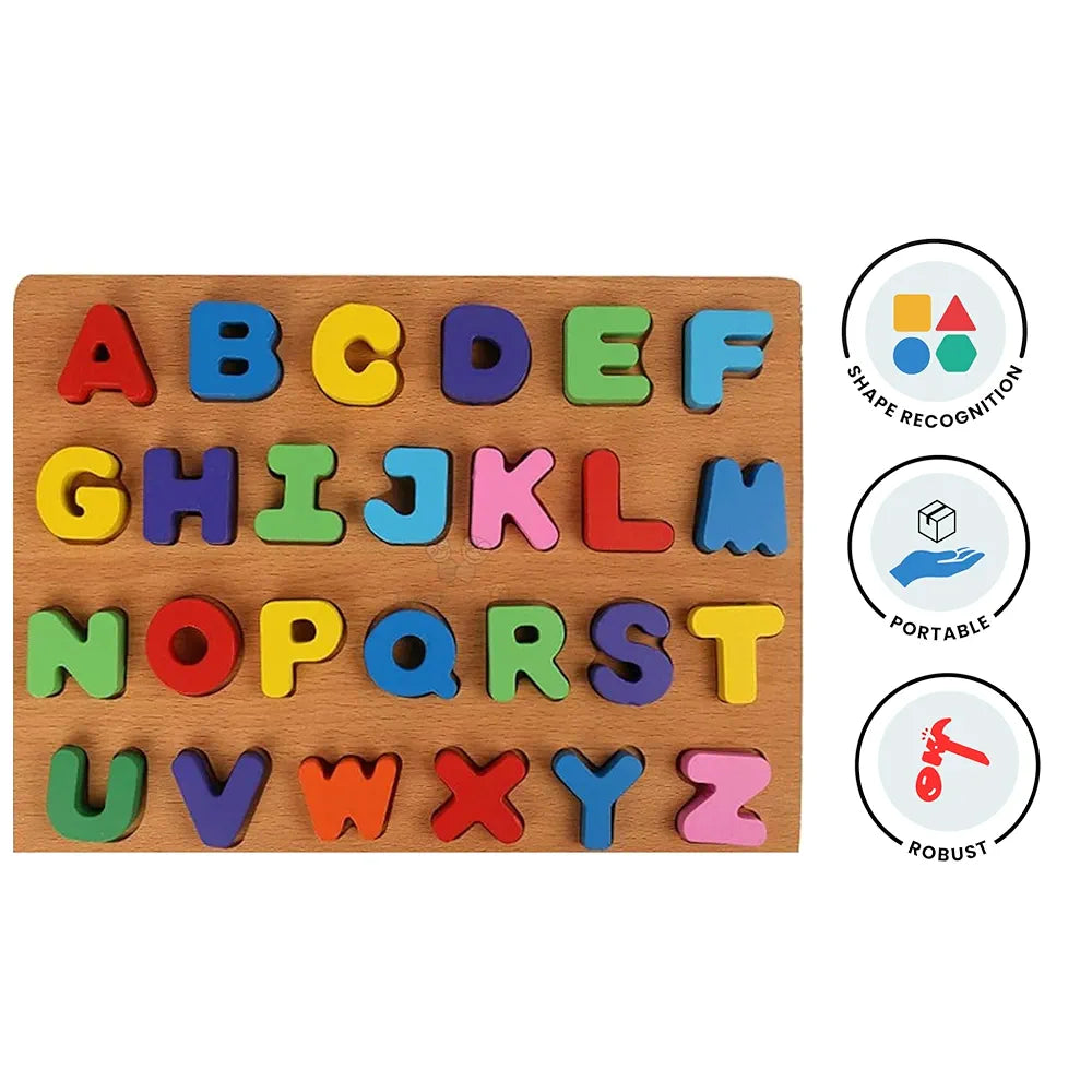 Trinkets & More ABC Capital Alphabet Letter Puzzles Game Board for Toddlers Kids Educational Learning Toys 2+Years 