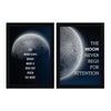ArtX Paper Moon Motivational Quotes Wall Frames Set of 2