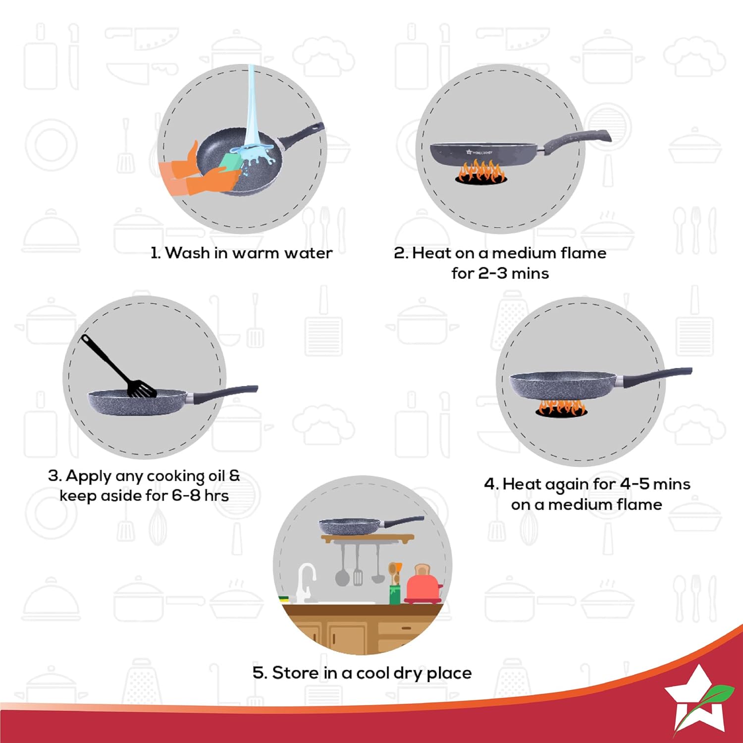 Wonderchef Graphite Frypan 24 cm